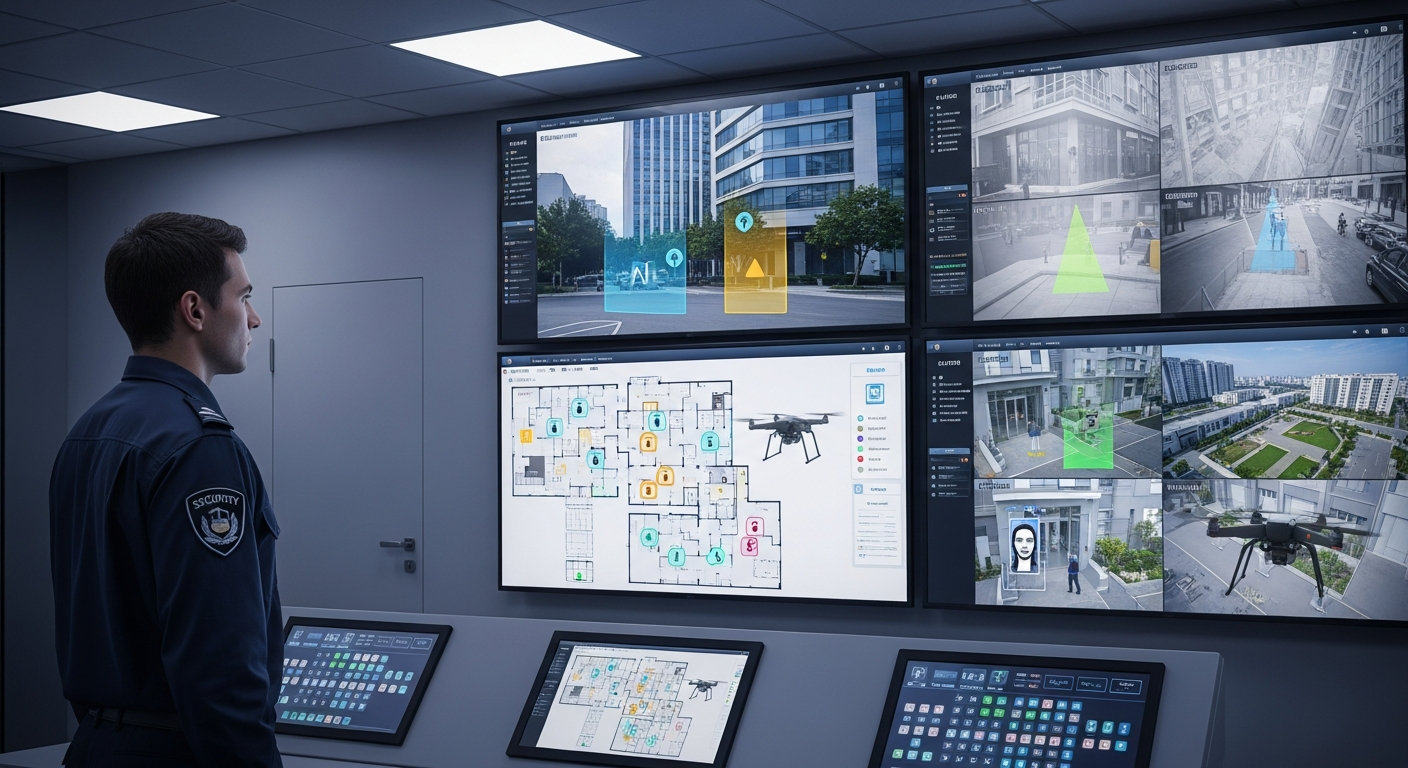 Hình minh họa giải pháp vệ sĩ so với hệ thống thiêt bị an ninh thông minh