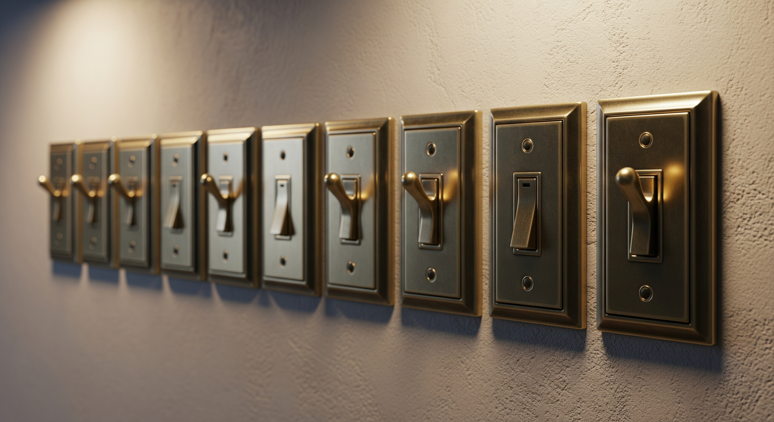 Hình ảnh minh họa sự bất tiện nhiều công tắc cơ trong nhà truyền thống khi so sánh nhà truyền thống với nhà thông minh Hình ảnh minh họa sự bất tiện nhiều công tắc cơ trong nhà truyền thống khi so sánh nhà truyền thống với nhà thông minh