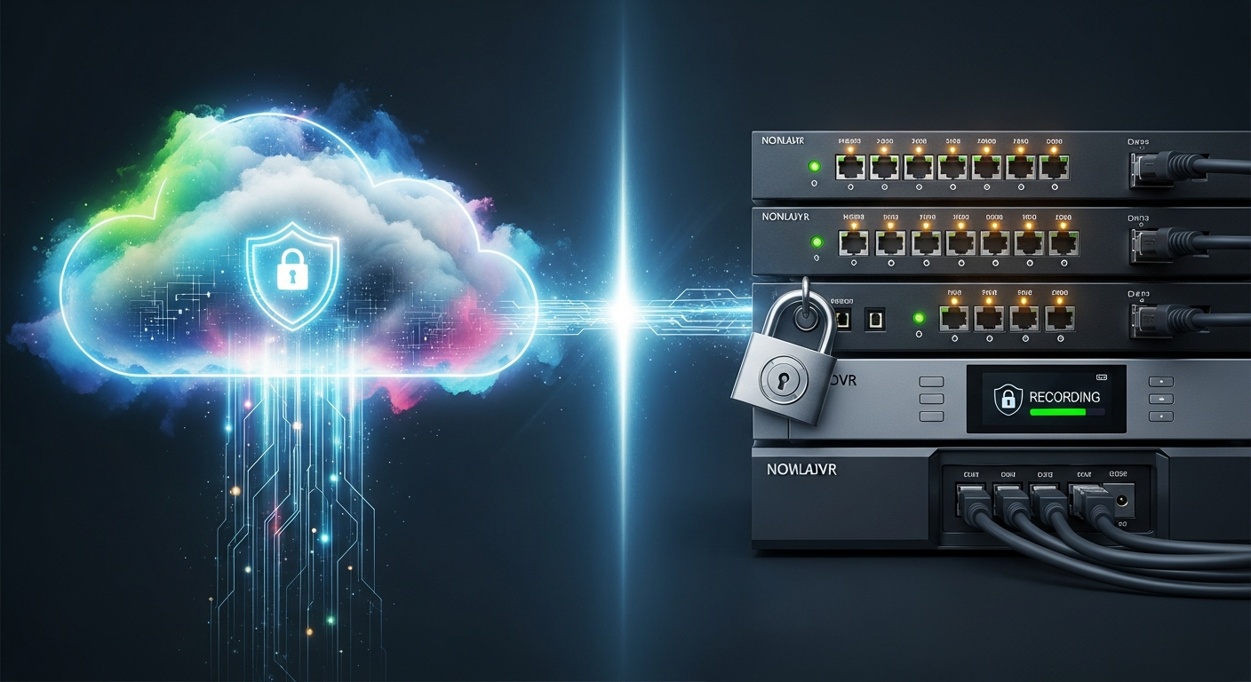 Hình ảnh minh hoạ đám mây hoặc các thiết bị NVR:DVR chuyên dụng