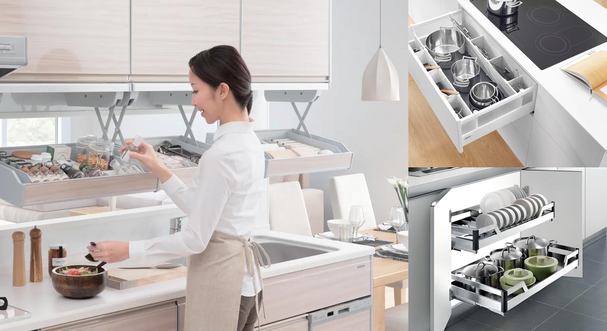 Giá treo đồ nhà bếp thông minh và các phụ kiện khác