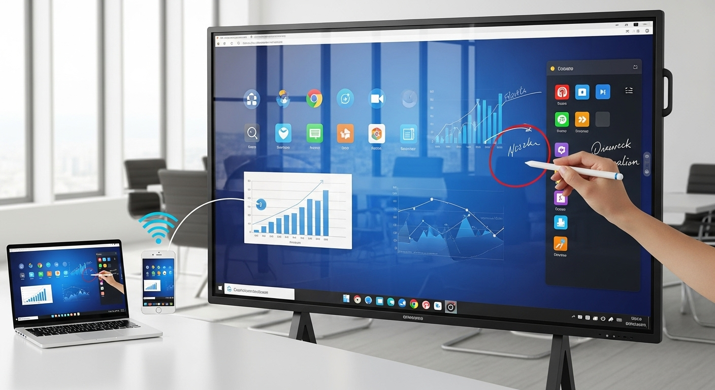 Bảng tương tác trong phòng họp thông minh