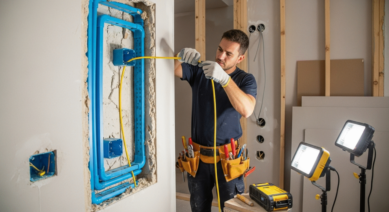 Đi dây điện âm tường