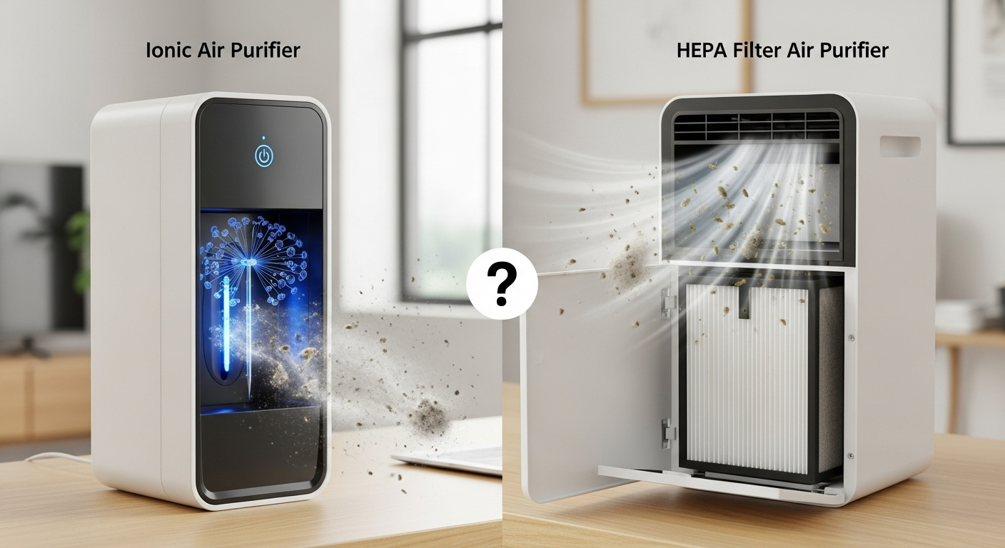 Máy lọc không khí ion và bộ lọc HEPA