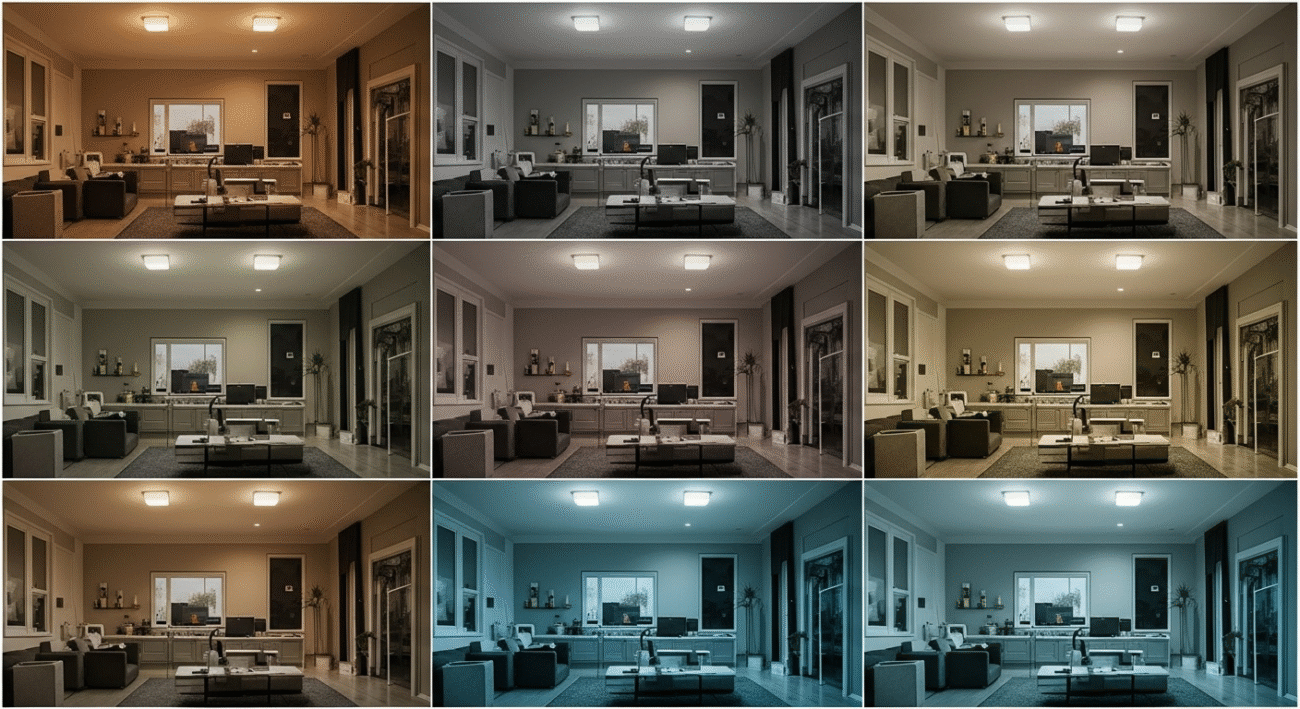 Nhiệt Độ Màu Trong Chiếu Sáng Thông Minh