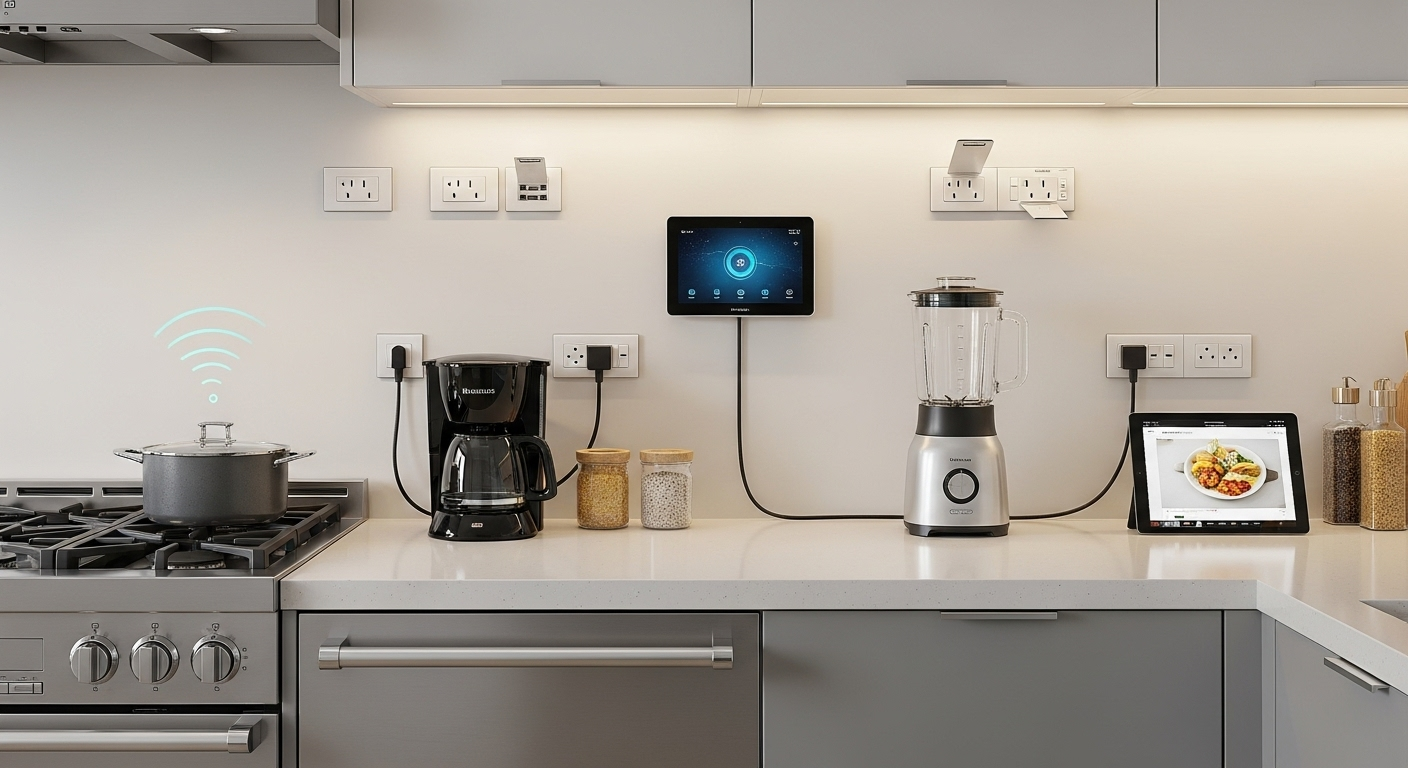 Bố trí ổ cắm phòng bếp