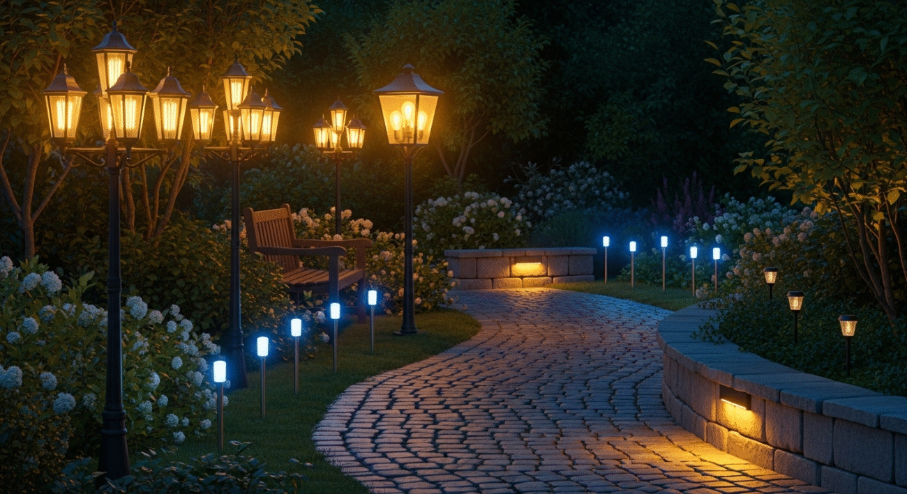 các loại đèn sân vườn
