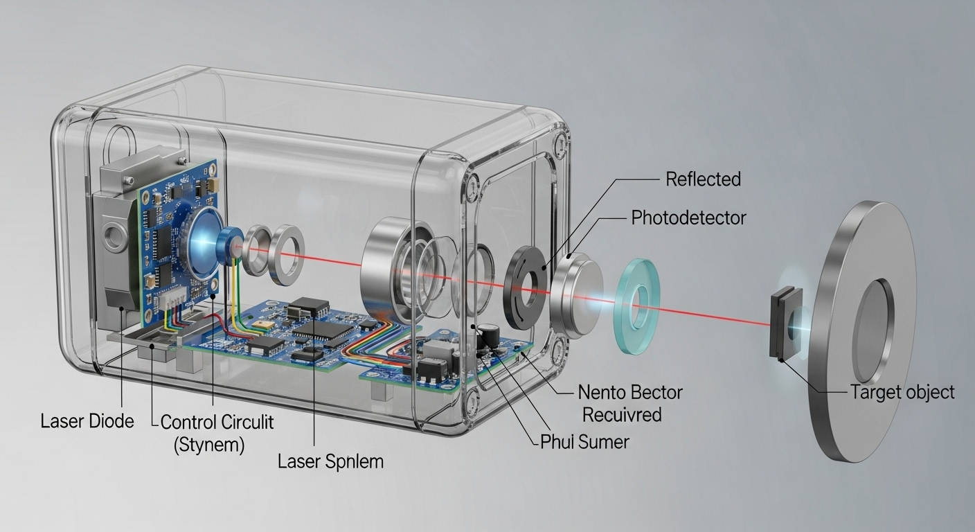 cấu tạo chi tiết cảm biến laser