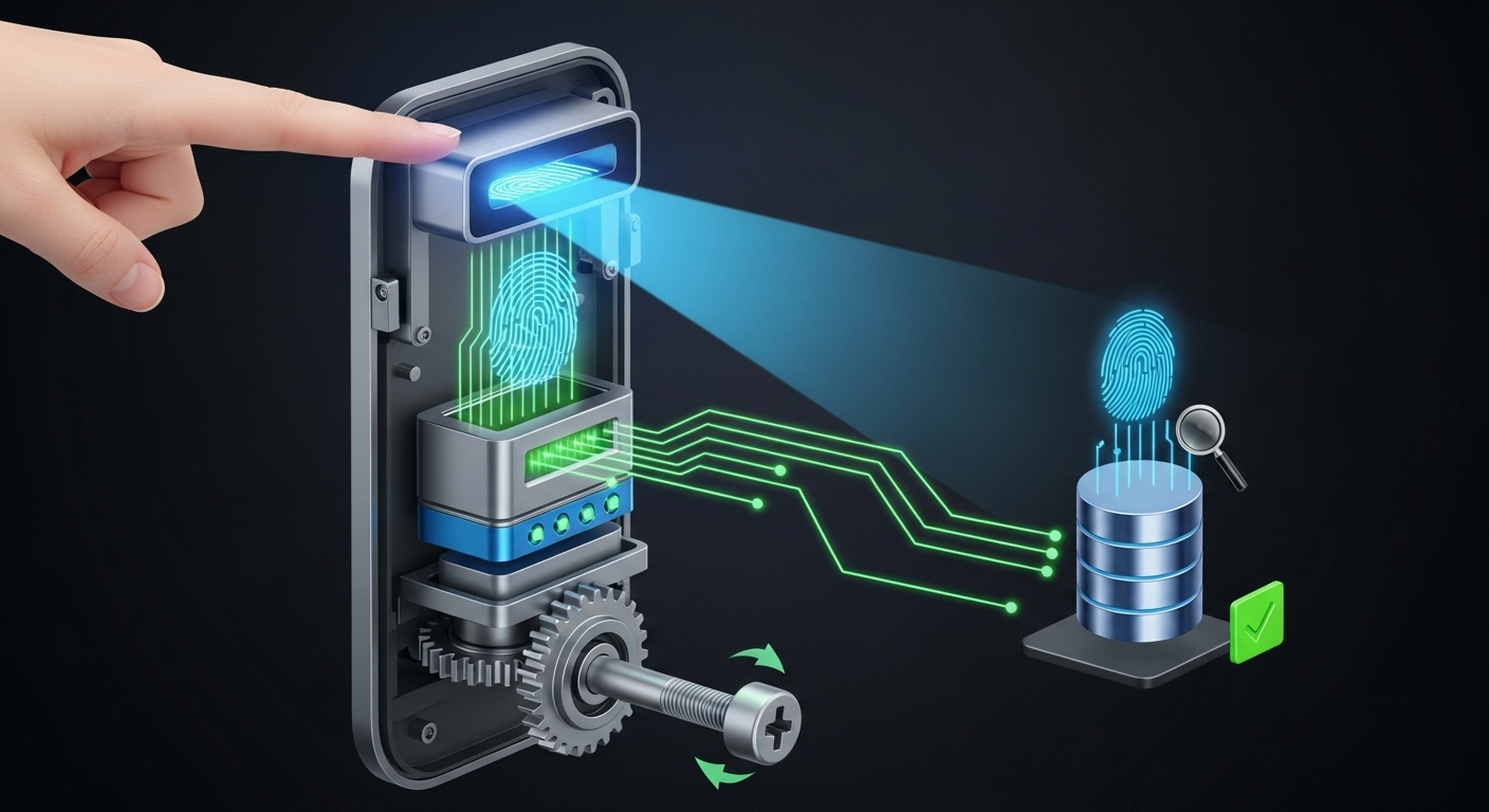 khóa vân tay nguyên lý