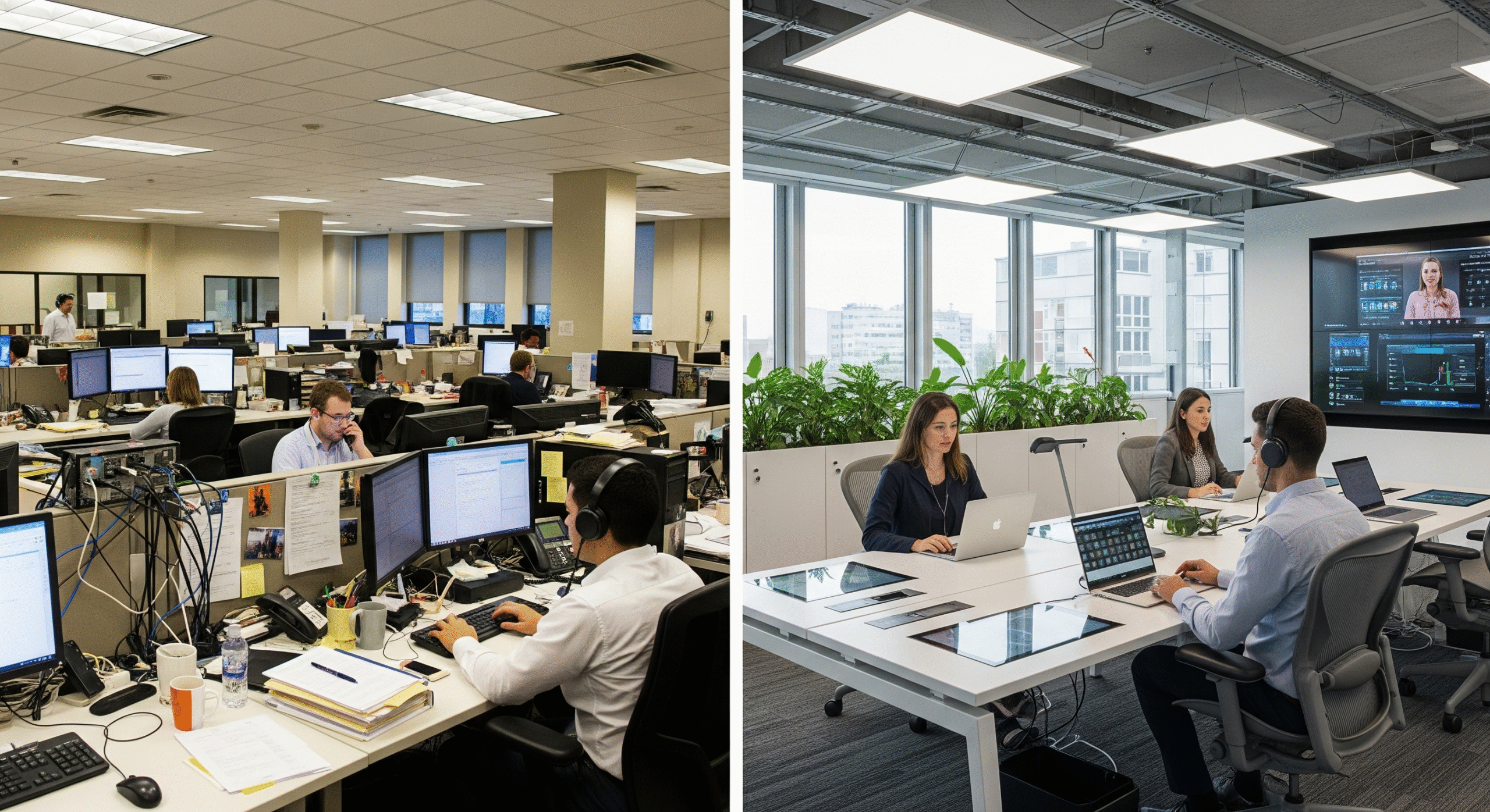 văn phòng thông minh so với văn phòng truyền thống