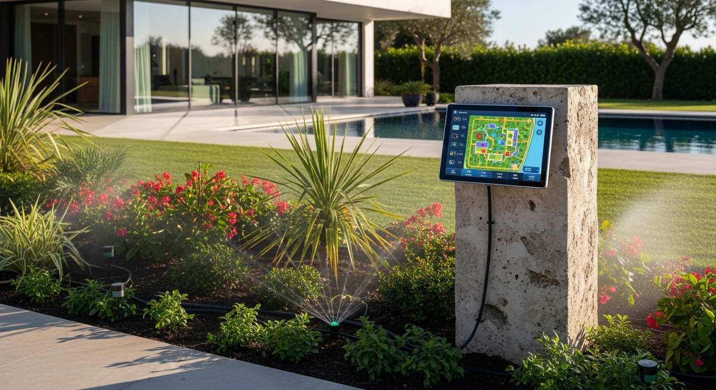 Giải pháp tưới cây thông minh trong biệt thự