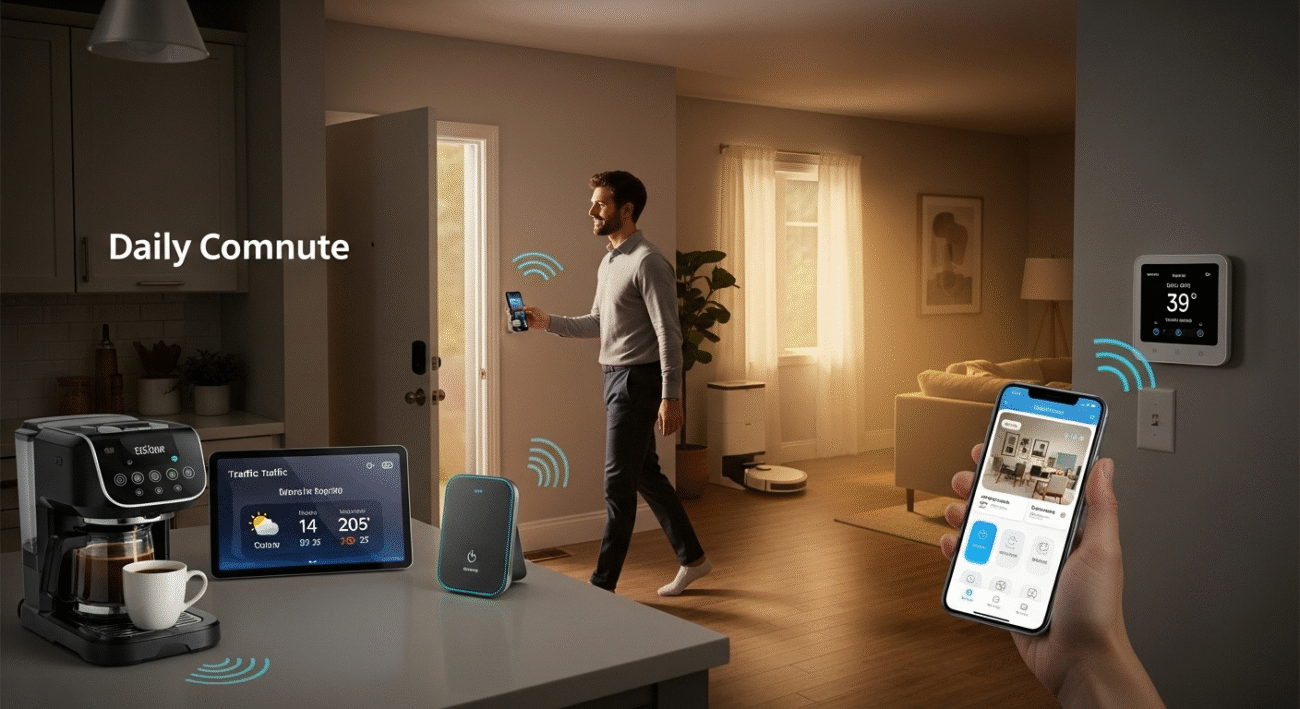 kịch bản đi làm cho smarthome