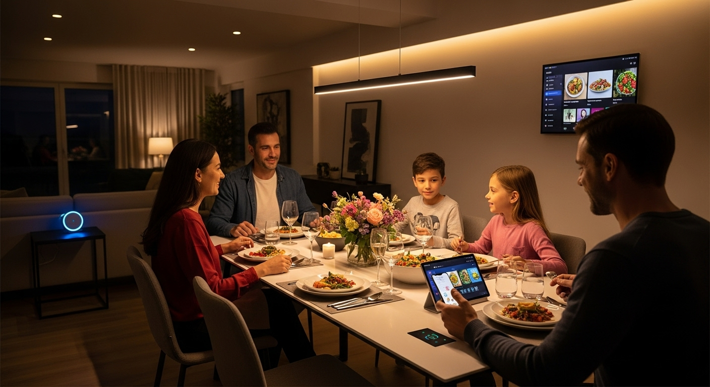 Kịch Bản ăn tối tại nhà cho smarthome