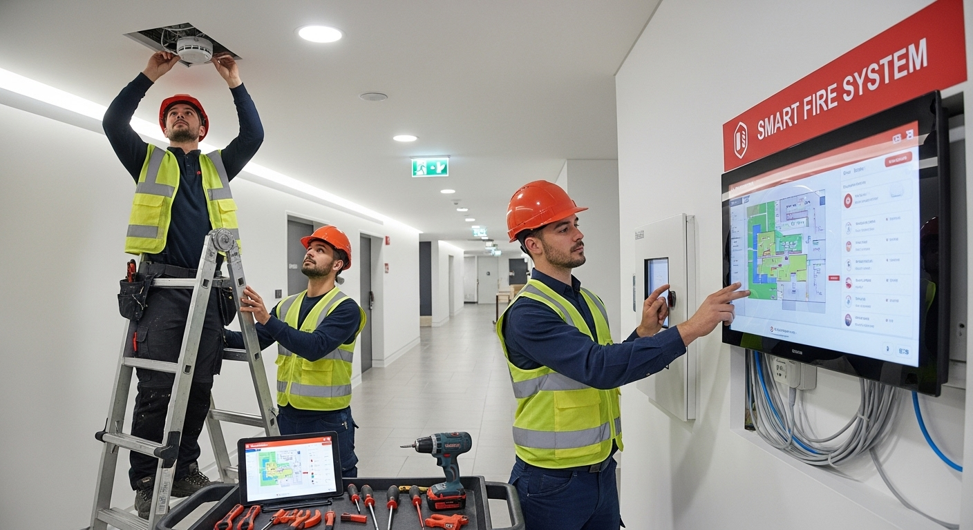 Lắp Đặt Cảm Biến Báo Khói và Vận Hành Hệ Thống Phòng Cháy Thông Minh