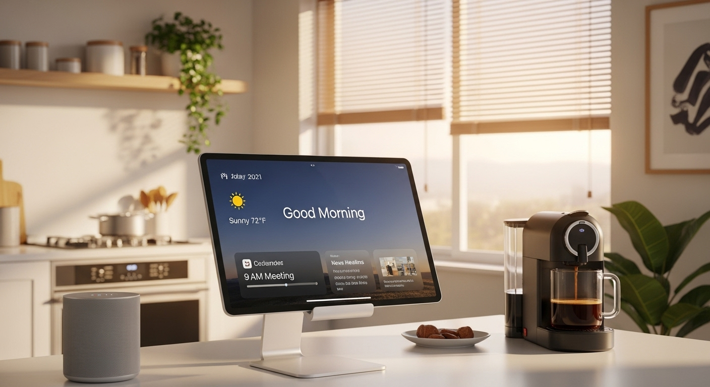 kịch bản thông minh chào buổi sáng cho căn hộ