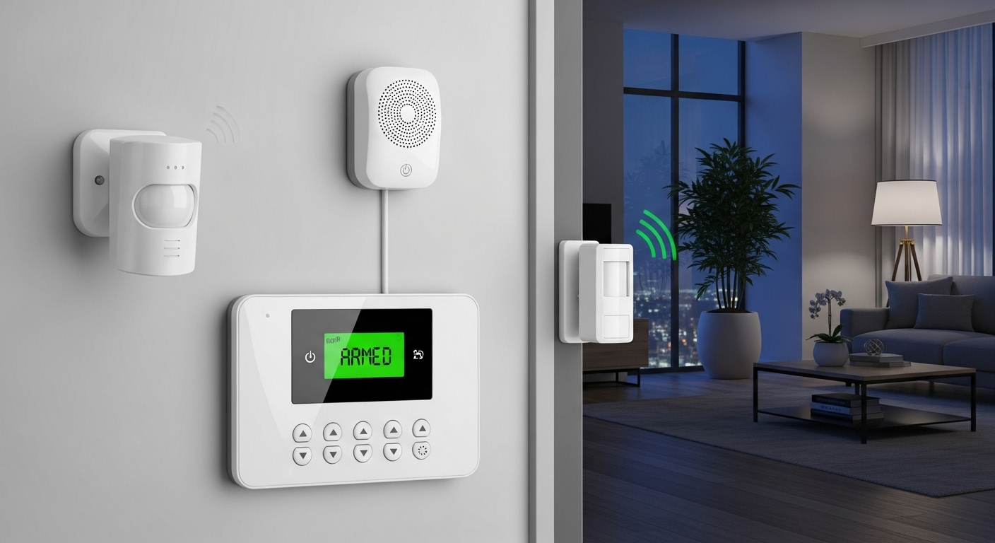 hệ thông còi báo chống trộm cho căn hộ 