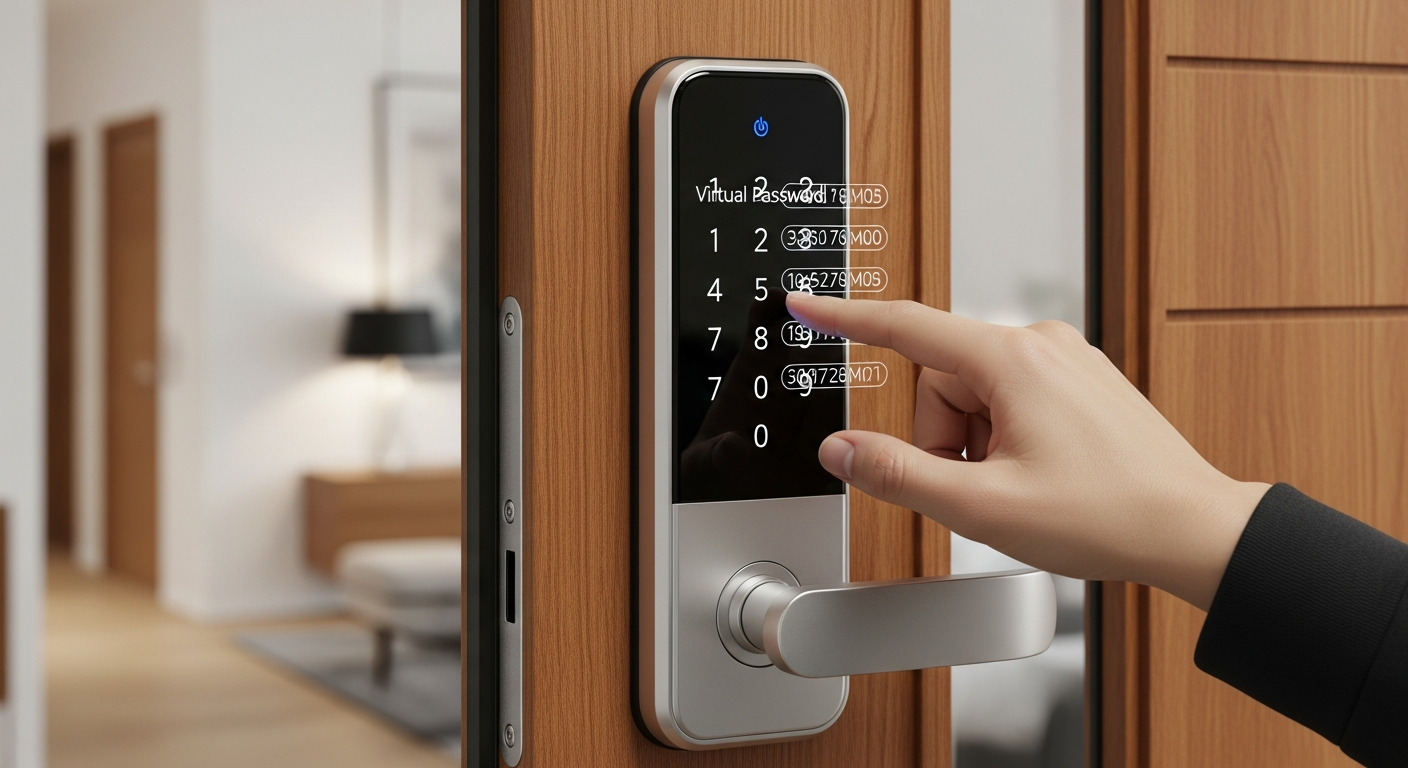 Mã số Chống nhìn trộm (Virtual Password) của khóa cửa thông minh