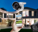 Sơ đồ bảo vệ an ninh đa lớp chu vi sân vườn kết hợp camera AI và cảm biến chấn động mặt kính căn hộ